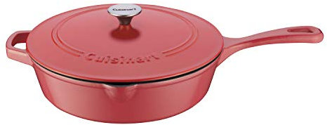 Cuisinart Fritteuse aus Gusseisen, 30,5 cm 12 Chicken Fryer Pfingstrose, Pink