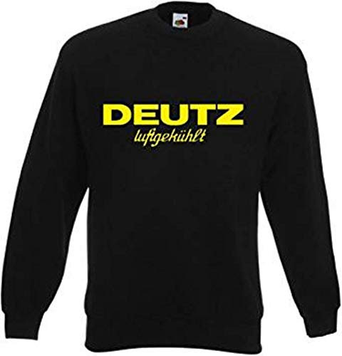 Textilhandel Hering Pullover - Deutz Luftgekühlt (Schwarz, L)