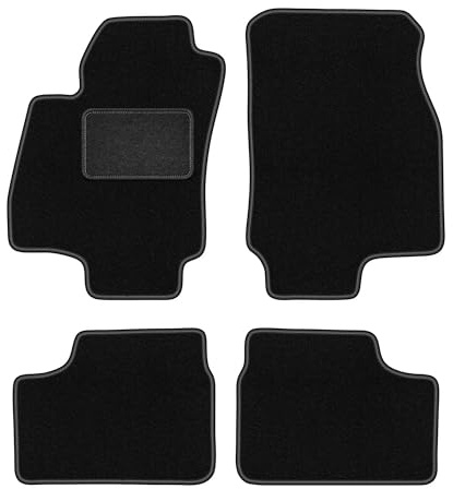 Wielganizator Automatte – Passend für Opel Astra G Limousine, Kombi, Schrägheck 1998-2009 – Velours – Autozubehör - Auto Fußmatten – Fußmatte Auto – 4-teilig - schwarz