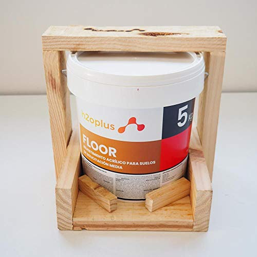 H2oplus · Peinture Sol Extérieur et Intérieur Rouge 5Kg · Pour Garage, Béton, Asphalte, Carrelage et Terrains de Sport · Revêtement Floor