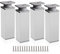 Rusoz Legs for Furniture, 4 Pcs Adjustable Cabinet Legs 150mm Adjustable Height 0-20mm Aluminum Alloy Table Legs for Desk,Sofa and DIY Furniture