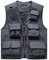KTWOLEN Men's Outdoor Vest Quick Dry Fishing Vest Multi Pocket Breathable Gilet Safari Hunting Hiking Photography Waistcoat Sleeveless Jacket, Grey, L