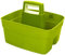 ACCURATE Kitchen Tidy Organiser Multipurpose Cleaning Caddy Large Strong Cleaners Carry Tray Basket with Strong Plastic Carry Handle for Indoors or Outdoors (GREEN)