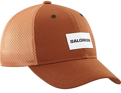 Salomon Trucker Mütze Unisex, mutiger Stil, Vielseitigkeit, Bequemlichkeit und Atmungsaktivität, Orange, L/XL