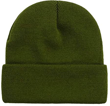 NPQQUAN 1 & 2 & 3 Packungen Unisex Beanie Mützen für Männer Frauen Winter Knit Beanies, armee-grün, Einheitsgröße
