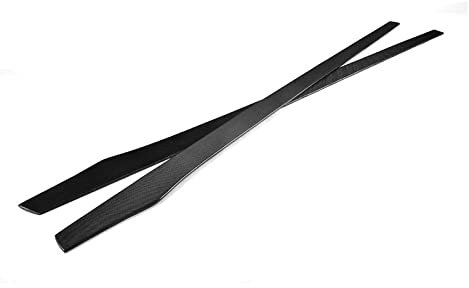 HeckspoilerflüGel Universal Kohlefaser 205CM Seitenschweller Verlängerung Splitter Für BMW M6 F06 F12 F13 640i 650i E90 G30 E46 Etc 2013-2019 Heckflügel