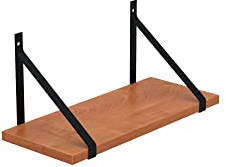 AKKE Hängeregal Gino Wandregal Kinderzimmer Küche Wohnzimmer Badezimmer Loft Büro Regale für Wände Regalbrett für Wand-Deko Küchenregal Moderne Wandboard Bücherregal Wand Erle 60x20 cm