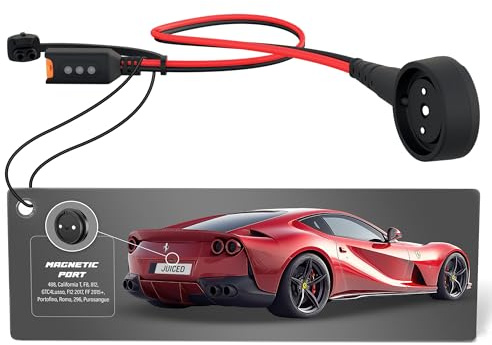 JMR Adapter for Ferrari 488 F8 California T Portofino 812 Roma GTC4Lusso FF F12 Compatible with CTEK (Magnetic Port, with Indicator)