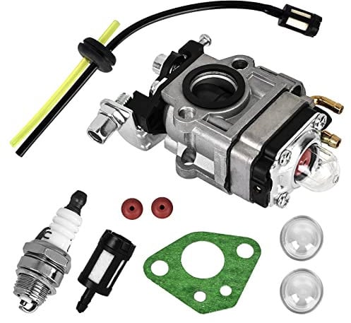 Nizirioo Carburador Para Desbrozadora, Carburador De Desbrozadora For 43cc 49cc 52cc, Carburador Motor, Carbu Set Con Junta Manguera Bujía Y Filtro Gasolina Junta De Papel Papel Absorbente De Aceite