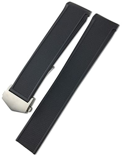 BONOOL 22 mm Gummi-Silikon-Uhrenarmband, wasserdichtes Armband für Tag HEUER AQUARACER 300 WAY201B Calibre 5 Uhrenkette