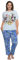 Disney Pigiama da donna Topolino Friends Minky peluche pantaloni e t-shirt, Blu, 4X