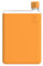 memobottle Paquete A5 (mandarina) – 750 ml – Botella, funda de silicona y tapa | Botella de agua delgada para bolsas, junto a libros y portátiles | Tritan sin BPA | Moderno y minimalista