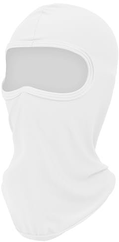 AEYURUID Sturmhaube,Sturmhaube Motorrad,Balaclava,Motorrad Sommer Sturmhaube,Motorrad Maske Herren,Balaclava Herren,Sturmhaube Sommer Kühlend Coolmax,Sturmhaube Weiß,Sonnenschutzmaske