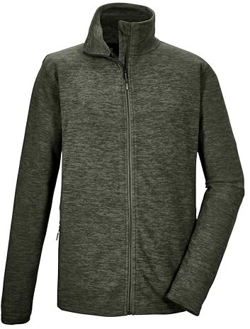 killtec Uomo Giacca in pile con colletto rialzato KOS 253 MN FLC JCKT, olive, 3XL, 41360-000