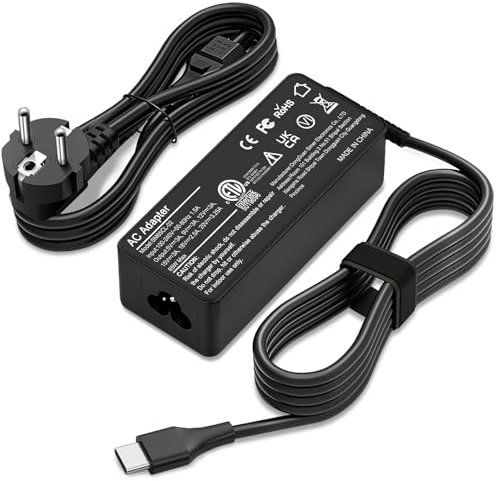 Chargeur Rapide USB-c 65w Ordinateur Portable pour Len ovo Thinkpad T14 T15 T480 T480s T490 T490s T580 X13 X280 X380 E14 E15 E480 E490 Yoga 720 910 HP Chromebook Dell ASUS Google USB C PC Adaptateur