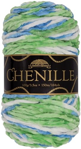 JubileeYarn Chenille Yarn - Worsted Polyester - 100g/Skein - Annwn - 1 Skein