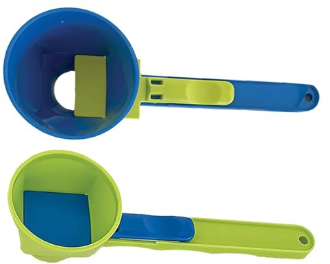 2 PiecesFunnel Scoop Slide Scoop For Powder, Funnel Scoop Gym, Protein Powder Funnel, Pre Workout Scoop Funnel,Measuring Spoon Funnel,Powder Funnel Scoop For Detergent Dry Goods Coffee Spices Pet Food