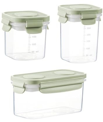 GANYKQ 3 Pz/set Trasparente Cucina Contenitore di Immagazzinaggio Contenitore Contenitore di Cibo Frigorifero Organizzare Alimenti Dado Frutta