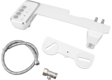 Toilet Seat Bidet Attachment Toilet Bidet Attachment Kuuleyn Bidet Attachment Adjustable Water Pressure Dual Nozzle Ultra Slim One Key Quick Disassembly Toilet Seat Attachment