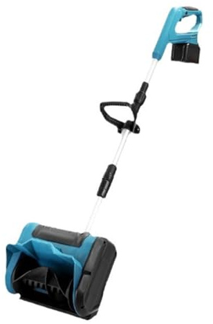 ENWYTE Pala da Neve spazzaneve 1000W Elettrico Larghezza di pulizia 30 cm Altezza regolabile Spazzaneve elettrico telescopico patio Parco giochi Fattoria Cortili Passerelle(No battery)