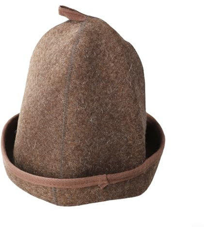 Sandyseptember Gorro de sauna de fieltro de lana de 3 mm de grosor, sombrero de sauna, resistente al calor, gorro de ducha ligero para hombres y mujeres, accesorio de sauna transpirable