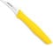 Arcos Cuchillo Pelador Acero Inoxidable. Cuchillo Cocina Profesional para Cortar, Pelar y Limpiar Alimentos. Mango Ergonómico Polipropileno y Hoja 60mm. Serie Nova. Color Amarillo.