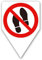 iSecur Steckschild Betreten verboten I Größe 20 x 30 cm I Hinweis-Schild Symbol-Schild Kein Durchgang Zutritt I zum Stecken für Rasen Wiese Erde I hin281