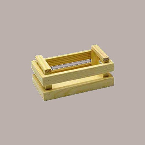 Lucgel Srl 5 Stück Mini-Kisten aus Naturholz, rechteckig, 11 x 6 x 4,5 cm