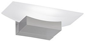 Fischer & Honsel Wandleuchte Bowl TW 1x LED 6,0 Watt, matt, nickelfarben, 3 Stufen CCT, stufenlos dimmbar, 30012, 11 x 20 x 7 cm (LxBxH), 610 lm, 2700 K / 3350 K / 4000 K