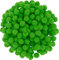 i-mondi® 200 mini pompons zum basteln hellgrün in 10mm klein bastel zubehör pom pom bunt kugeln ponpons deko pompom plüsch