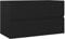 vidaXL Armario para Lavabo Lavamanos Inodoro Aseo Muebles Mobiliario Almacenamiento Estante Robusto Estable Madera Contrachapada Negro 80x38,5x45 cm