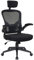 TRISENS Bürostuhl Ergonomisch Drehstuhl Schreibtischstuhl Mesh Netzstoff Office Stuhl, Farbe:Schwarz mit Kopfstütze