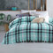 Mixibaby Tagesdecke Wohndecke Wendedecke Kuscheldeck Sofadecke Couchdecke, Farbe:Mint Variante 2, Design:Fischgrätendesign