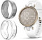 Giaogor Coque de protection en TPU ultra fine pour Garmin Lily, All-Around Case pour montre intelligente Garmin Lily (Noir) + transparent