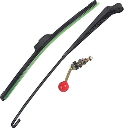 Scheibenwischer Manuell, Scheibenwischer Adapter, Dioche UTV Manuelles Handbetätigtes Scheibenwischerblatt Universal Ersatzkit