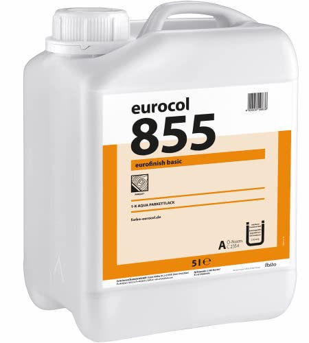 Eurocol 855 Parkettlack, Fußbodenlack Wasserbasis seidenmatt 5 l