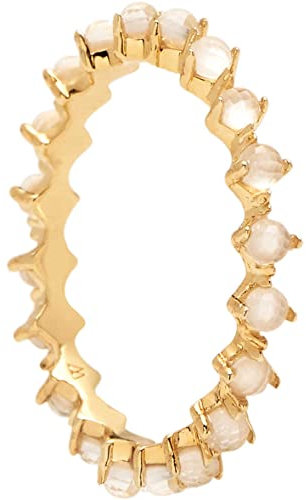 Damenring von PD Paola aus der Kollektion essentia. Schmuck aus Silber in der Farbe Gold. Ring mit Zirkonia. Ring der Größe 12. Die Referenz ist an01-130-12, Silber, Gold, Zirkon