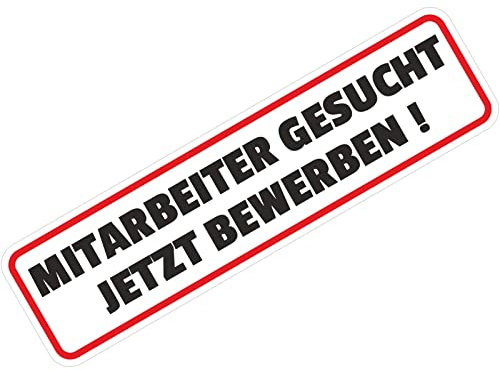 Magnetschild Mitarbeiter gesucht Autoschild 47 x 12 cm