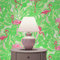 TADESSI Tapete Tiere Diego M1-No.2616 | Vliestapete | Pink | Grün | Flamingo | Natur
