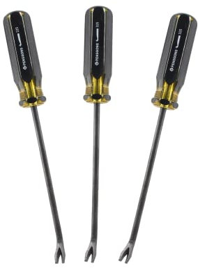 Suiwotin 3 Stück Hebelheber, Nagelklammer-Abzieher, Klammer-Abzieher, Schraubendreher, Nieten-Entferner, V-Spitze, Hebel-Schraubendreher-Entfernungswerkzeug (24,9 cm Länge)