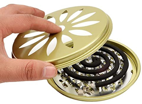 ZLXFT Bobine de Moustique,Support Bobine Moustique, Porte Encens Spirale,Porte Bobine pour Moustiques Portatif,Support Bobine Anti-Moustique, pour Maison Camping Voyage