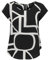 ONLY Onlvic S/S Top Noos Ptm T-Shirt, Noir/AOP : Logo Maritime, 42 Femmes