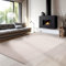 Carpettex Teppich Wohnzimmer Anti-Rutsch Teppich Waschbar in Waschmaschine 140 x 200 cm Beige - Moderner Flauschiger Kurzflor Teppich Extra Weich Schlafzimmer Küche Flur Esszimmer Kinderzimmer