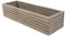 BOGATECO Fioriera in Legno, 64 x 20 x 14,5 cm, per Erbe Aromatiche, Casa, Giardino, Balcone, Terrazza, con Inserto in Plastica, Impregnato, Grigio