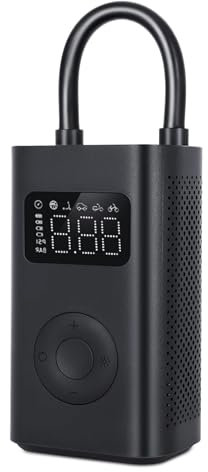 Gonfleur Xiaomi, Xiaomi Mijia Compresseur a Air Portatif 2 (Updated), Pompe a Velo Xiaomi Amélioration de La Vitesse de Gonflage, Six Modes avec Lamp LED, Ajout du Mode Scooter Pour Moto Auto Vélo