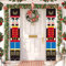 Nutcracker Christmas Decorations, Nutcracker Soldier Model Hanging Banners, Christmas Door Decorations Outdoor Christmas Decorations for Holiday Party Christmas Gifts (Blue)