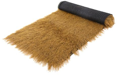 CAXUSD Fake Straw Roofing for Garden Decoration Artificial Thatch Roof Tiles Grass Roofing for DIY DIY Straw Roof