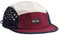 Coal Provo 5-Panel Leichte Mütze, Burgunderrot / Marineblau, Einheitsgröße