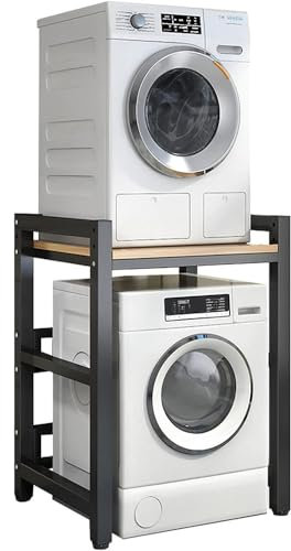 Support de Rangement épais pour Machine à Laver,Machine à Laver réglable en Hauteur sur Support de Rangement,Gain d'espace dans la Salle de Bain,Support de Rangement pour sèche-Linge avec capacit
