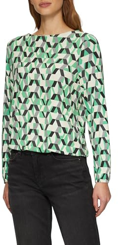 s.Oliver Damen O-Shape-Shirt aus Viskosemix Langarmshirt, Relaxed Fit